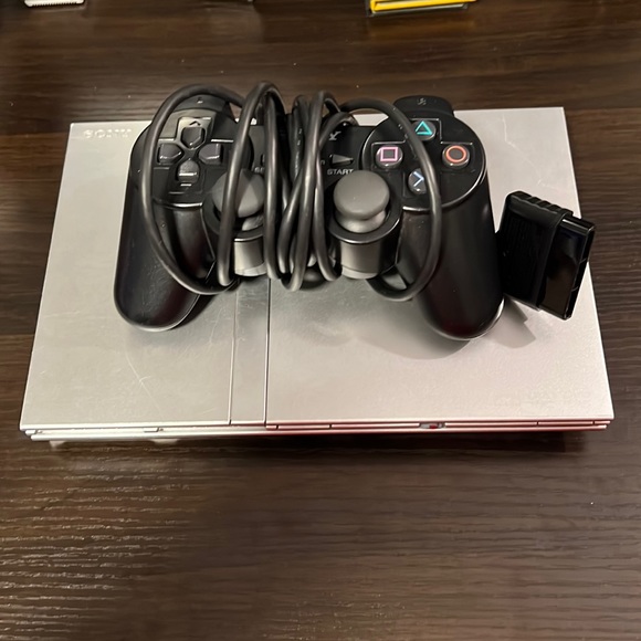 PS2 Silver Slim Playstation 2 - Picture 1 of 1